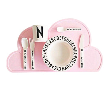 Cloud shaped non slip silicone kids placemat